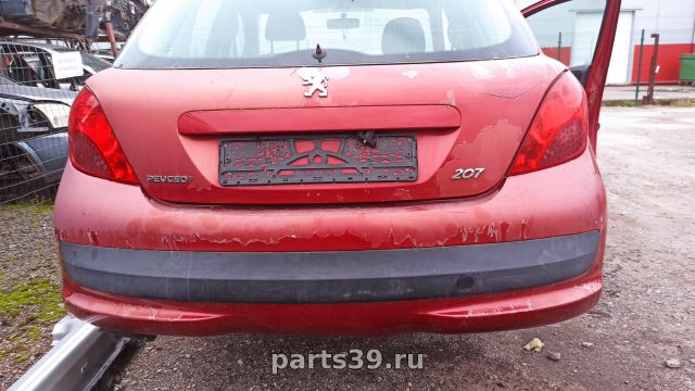 Бампер задний Зад. на Peugeot 207 1 поколение